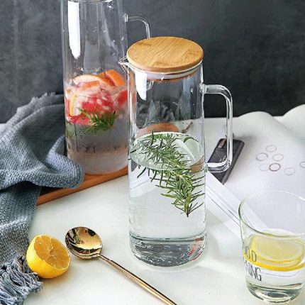 Heat resistant glass jug