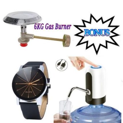 Primus Quality Meko 6Kg Gas Refill Cylinder Burner + Watch & Water Dispenser Free