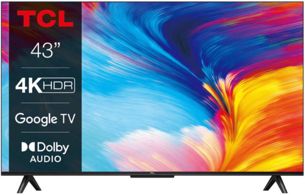 TCL 43 " P635 | Smart Frameless | 4K Ultra HD | Google TV | Netflix | YouTube