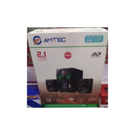 Amtec AM-107 Subwoofer AmtecSystem 2.1CH 8000wts BT/FM