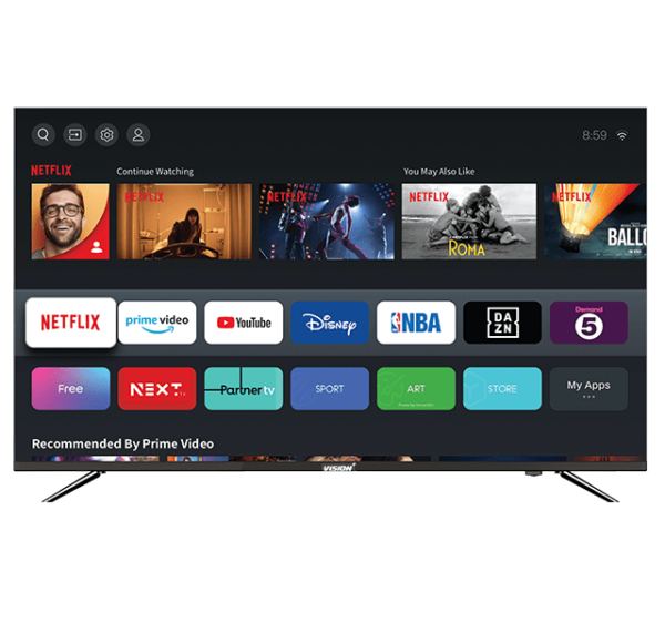 Vision Plus 55" 4K Frameless V+ OS Smart TV
