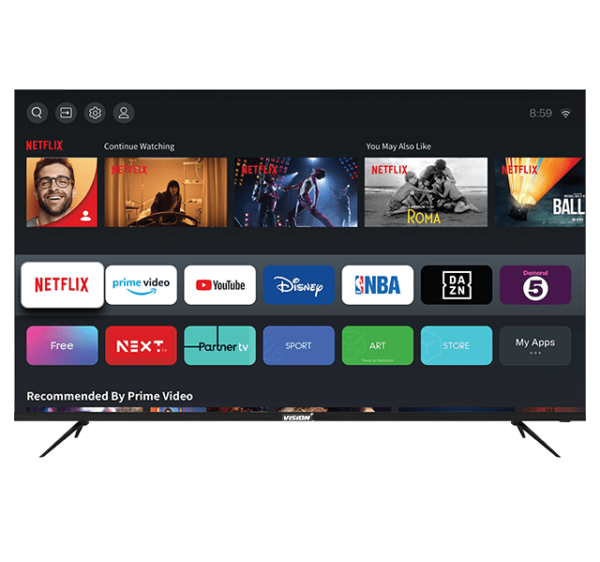Vision Plus 65" 4K Frameless V+ OS Smart TV