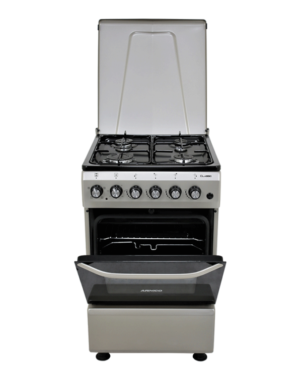 Armco GC-F5640MX(SL) 4 Gas Burner, 50X50 Electric Oven+Grill Cooker